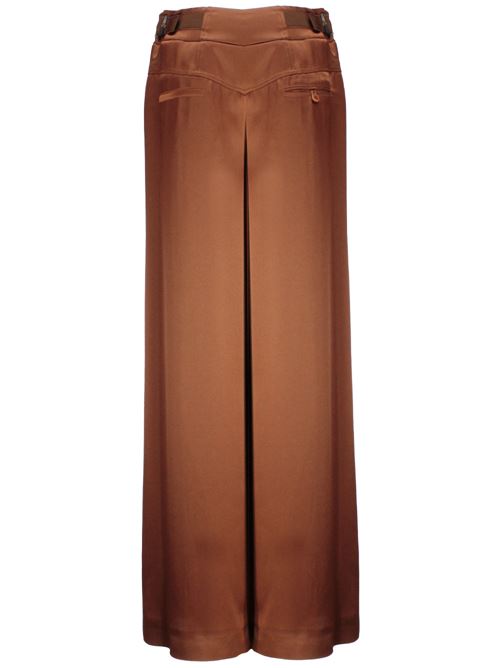 bronze-tone charmeuse belted waist tabs Alberta Ferretti | AF030101190089